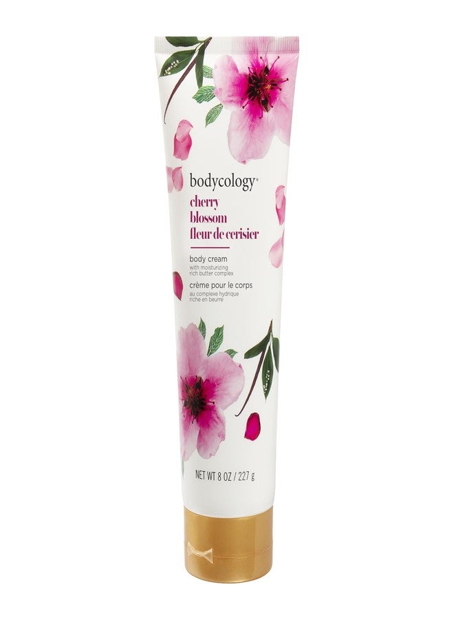 Bodycology Shea Butter Body Cream, Cherry Blossom, 8 oz - Image 1